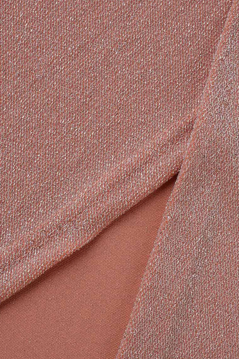 Amani - Hip Scarf with Slit Collar Maxi Dress