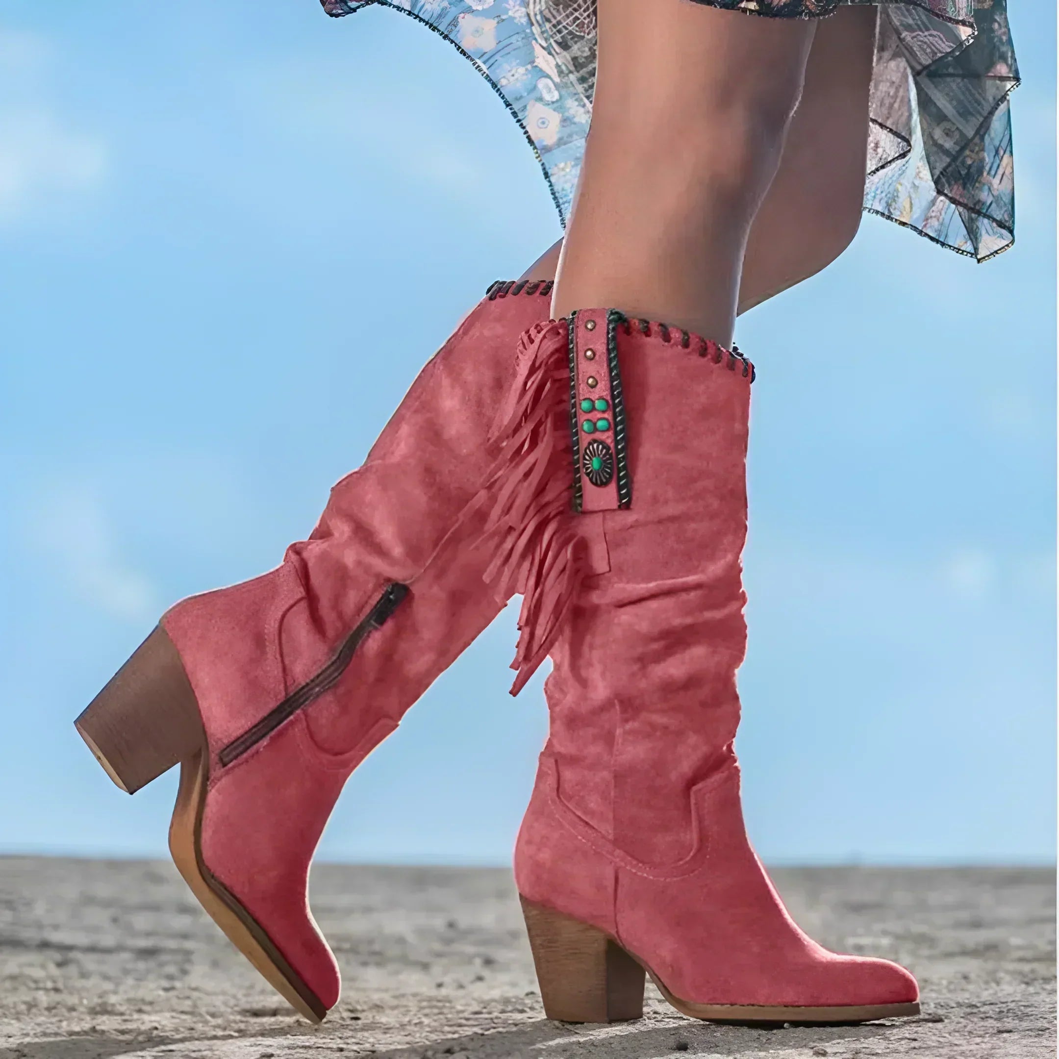 ALICE - Leather Cowboy Boots