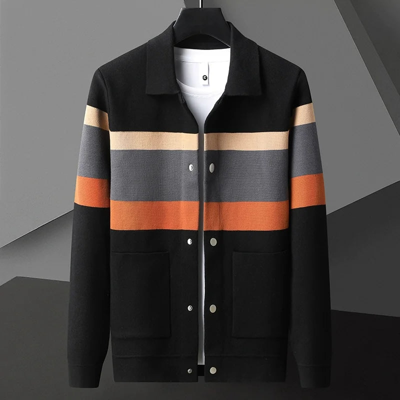 Striped Varsity Cardigan