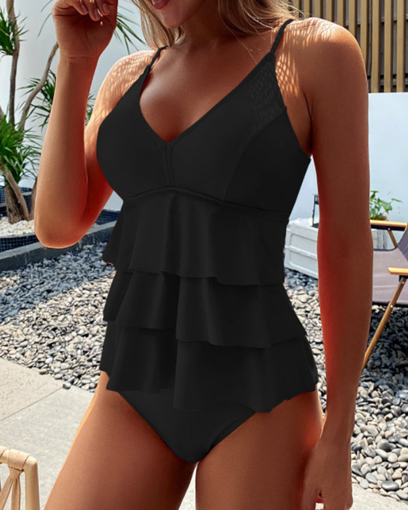 Sarah | Stylish Swimsuit with Decorative Ruffles