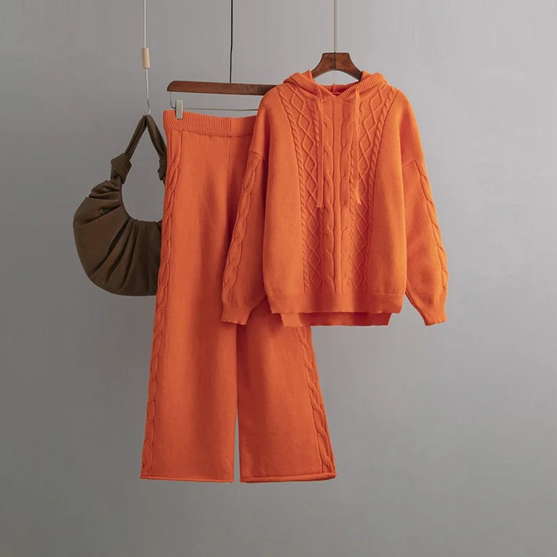 Firenze™ - Comfortable, Oversized Knit Tracksuit Set