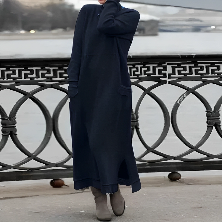 Greta/ Comfortable Belly-Covering Dress