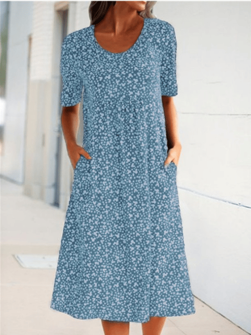 FENRIKE I RETRO-FLOWER DRESS