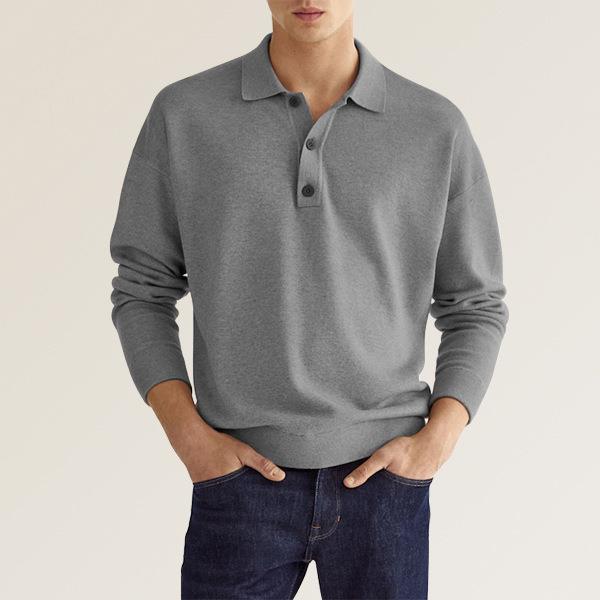 Elegance Edge Polo | Men's Long Sleeve Polo