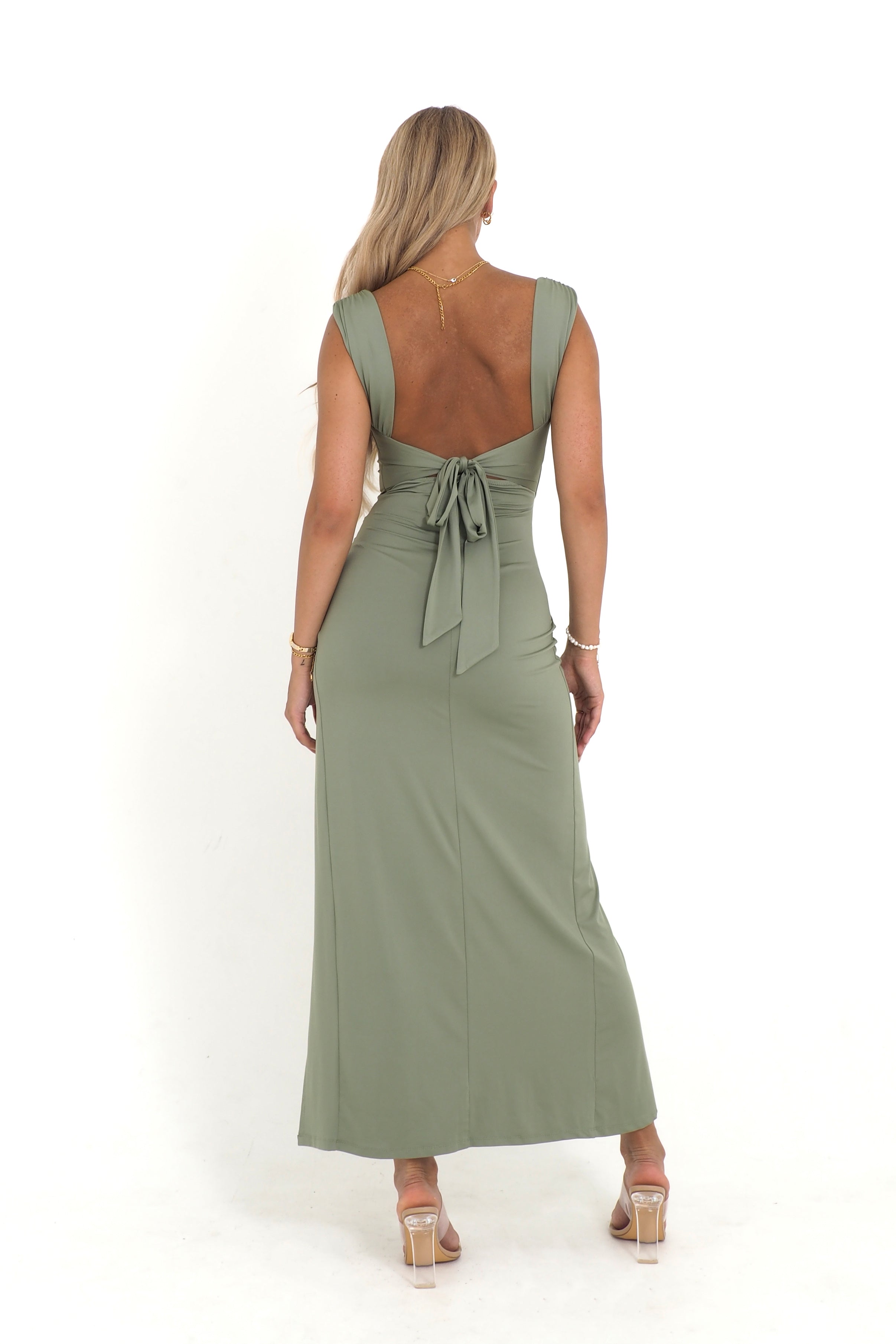NELDA MIDI DRESS WITH SLIT