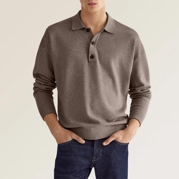 Elegance Edge Polo | Men's Long Sleeve Polo