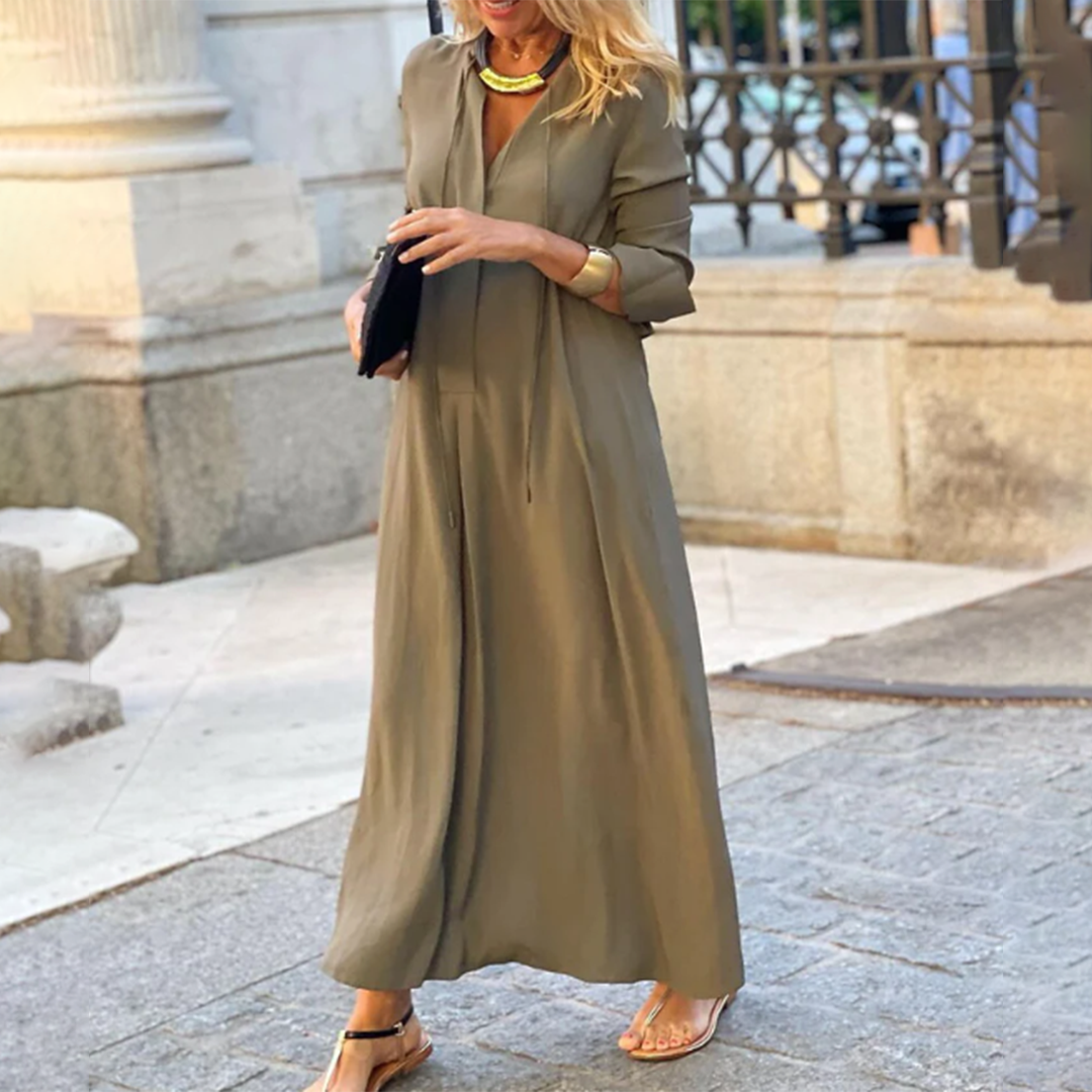 Leona - Comfortable, loose-fitting Maxi Dress