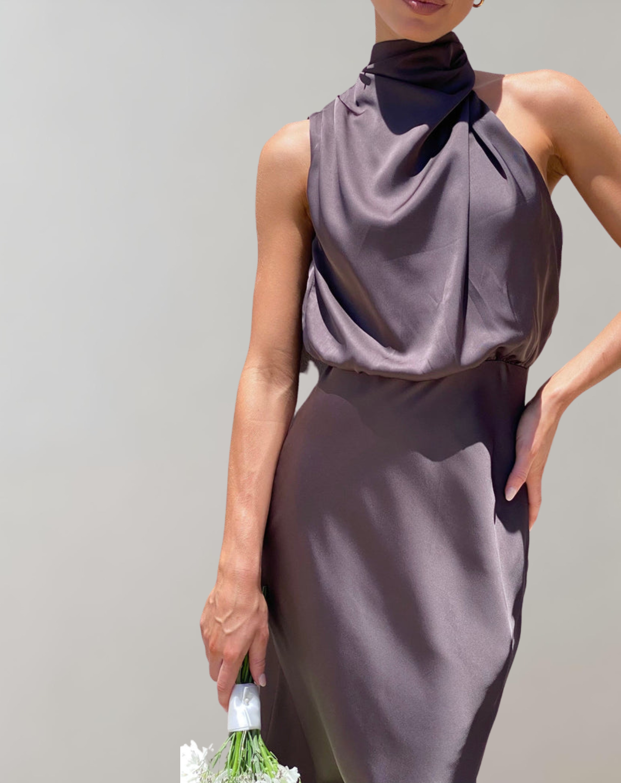 Lanna - Shiny Maxi Dress | Elegant Evening Dress | Chic