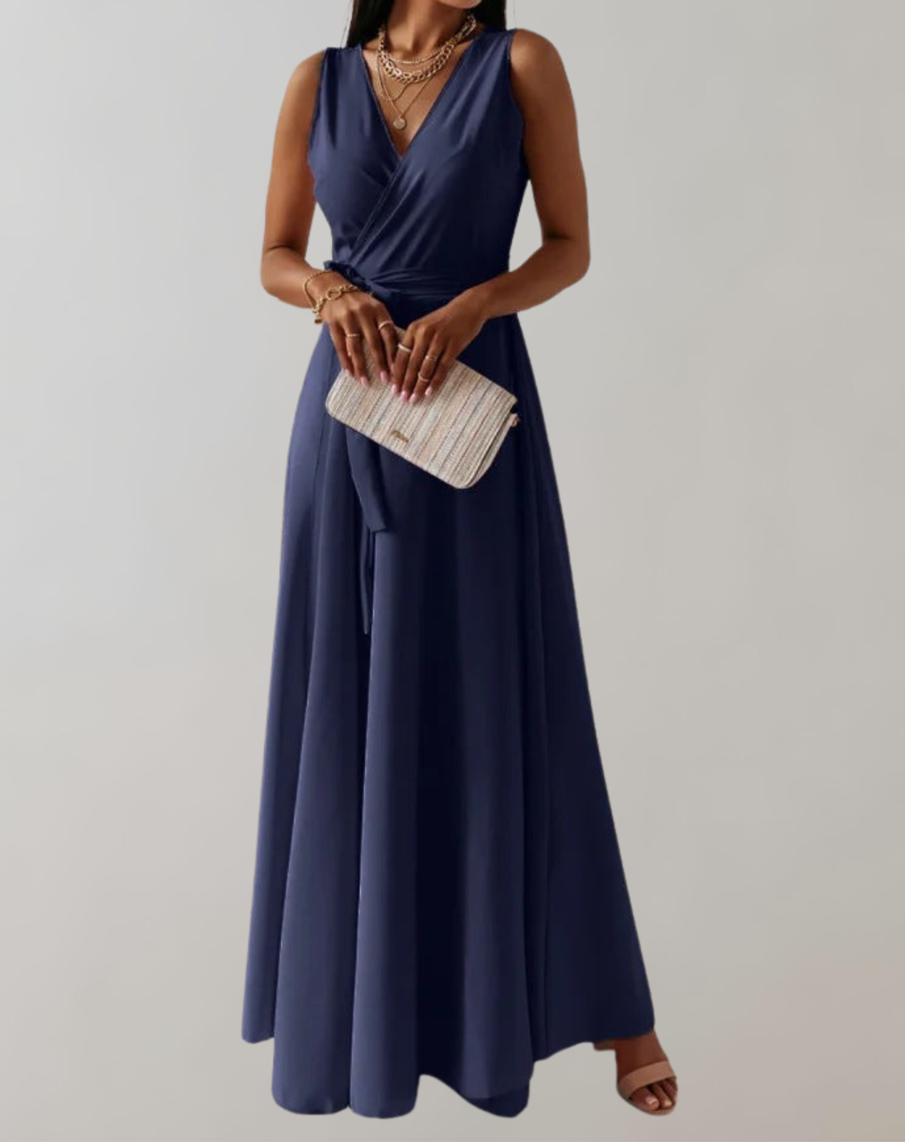 Esme - Cocktail Dress with Waist Belt | Chic Maxi Dress Timeless Design