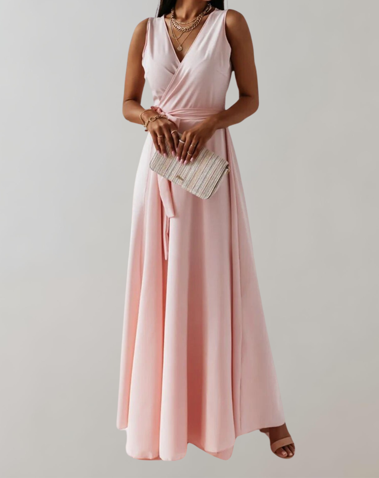 Esme - Cocktail Dress with Waist Belt | Chic Maxi Dress Timeless Design