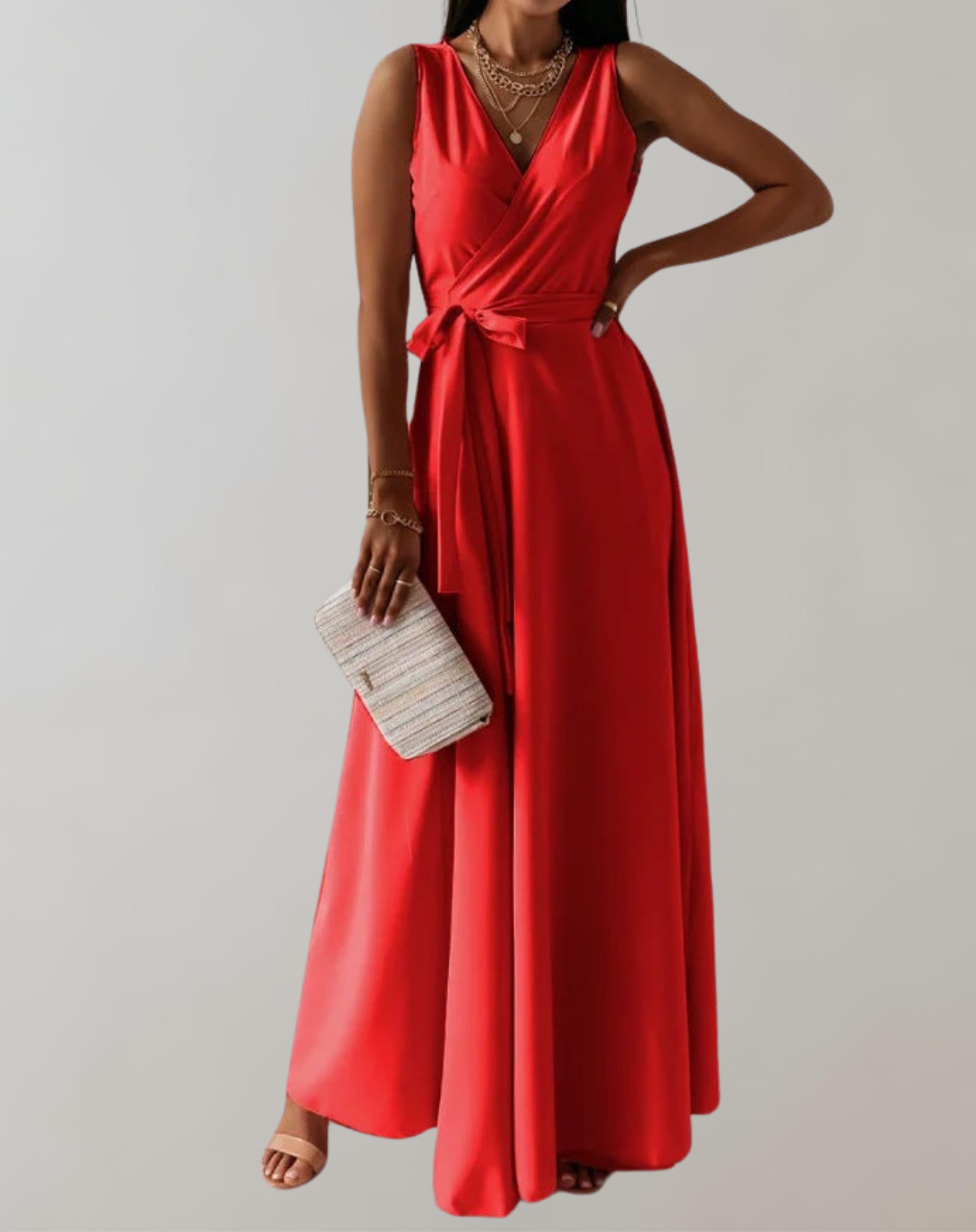 Esme - Cocktail Dress with Waist Belt | Chic Maxi Dress Timeless Design