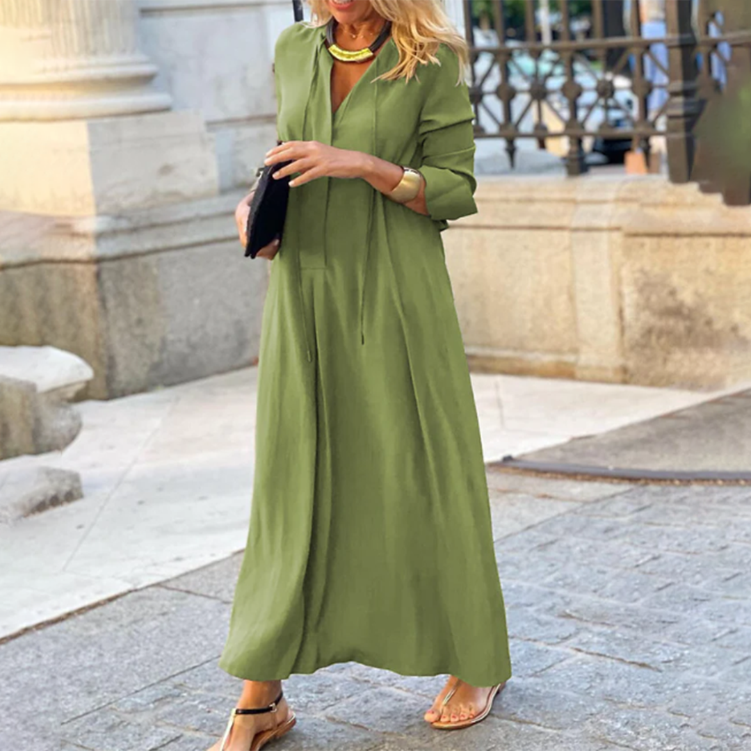 Leona - Comfortable, loose-fitting Maxi Dress