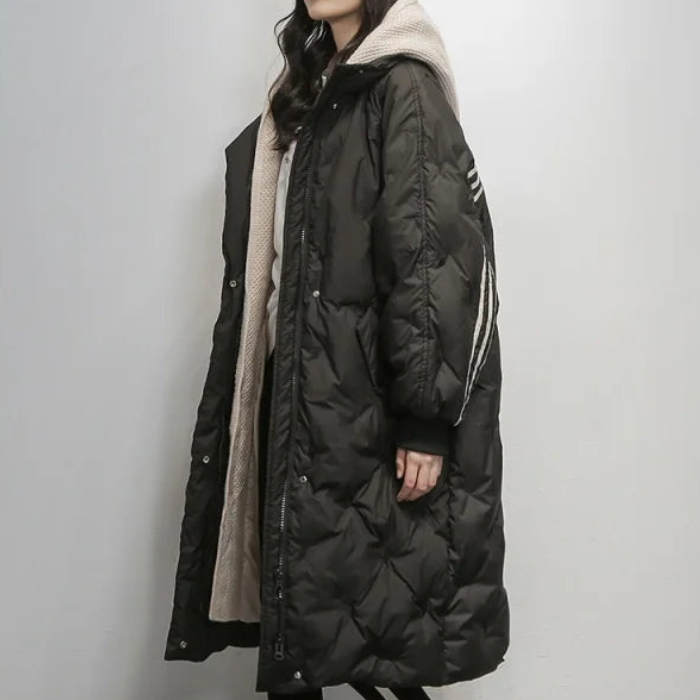 Lesley – Quilted Coat with Hood