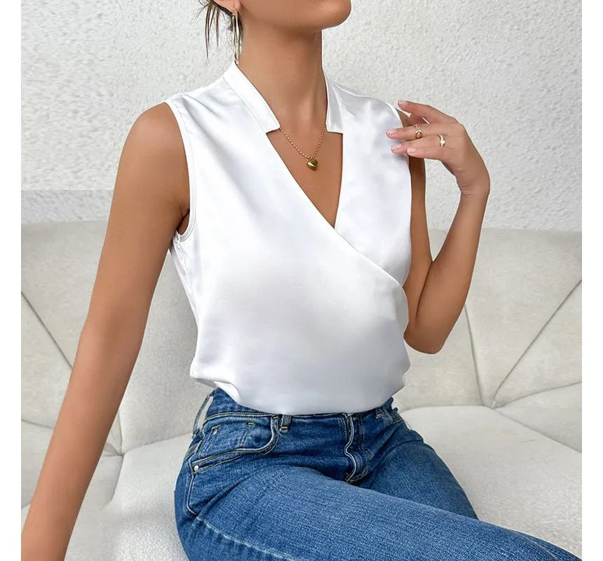 Madisyn | Elegant Sleeveless Solid Top