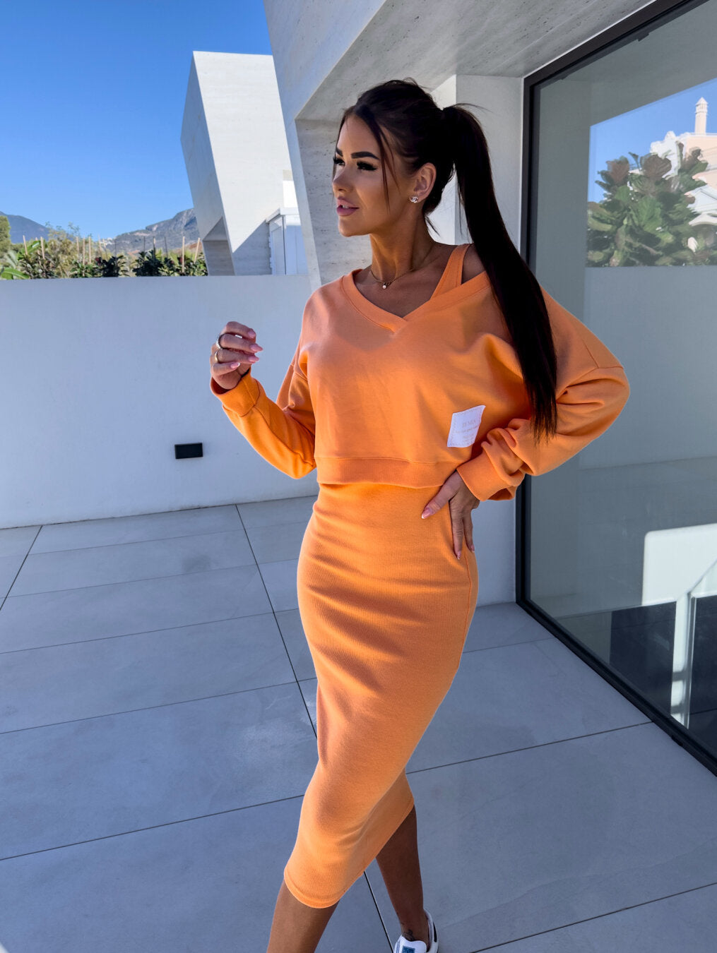 Haile | Comfortable Sweatshirt and Dress Set