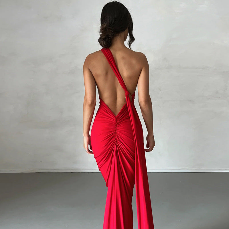 Klara - Sexy Backless Slim Fit Sleeveless Elegant Evening Dress