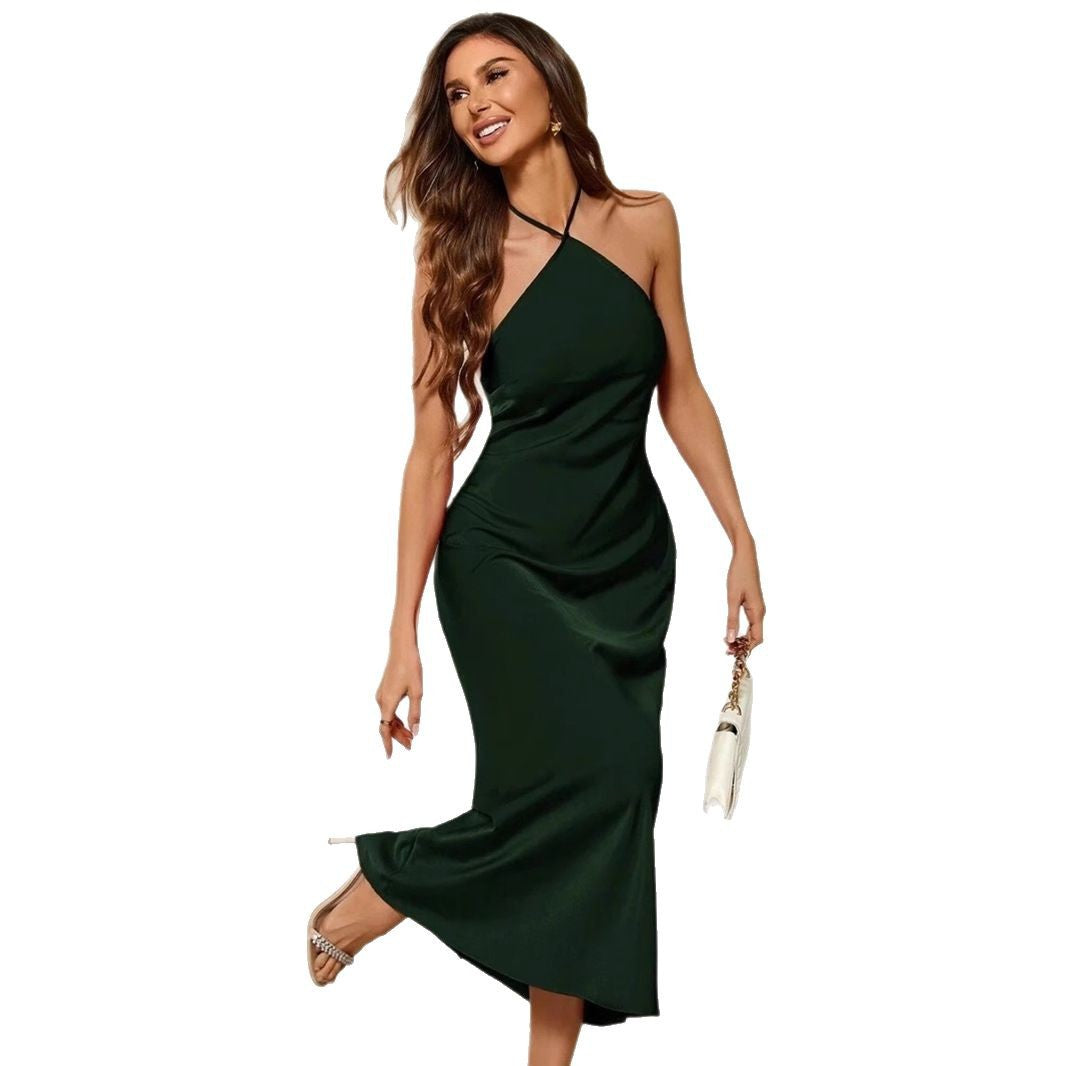 Friday - Satin Slip Sexy Evening Long Dress