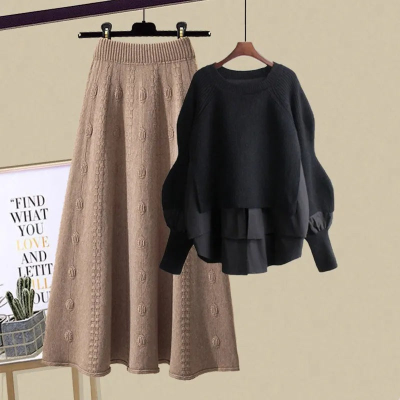 XENIA - Casual Sweatshirt and Skirt