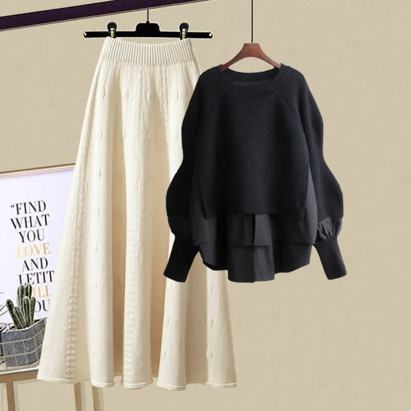 XENIA - Casual Sweatshirt and Skirt