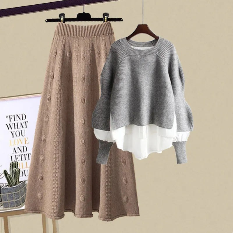 XENIA - Casual Sweatshirt and Skirt