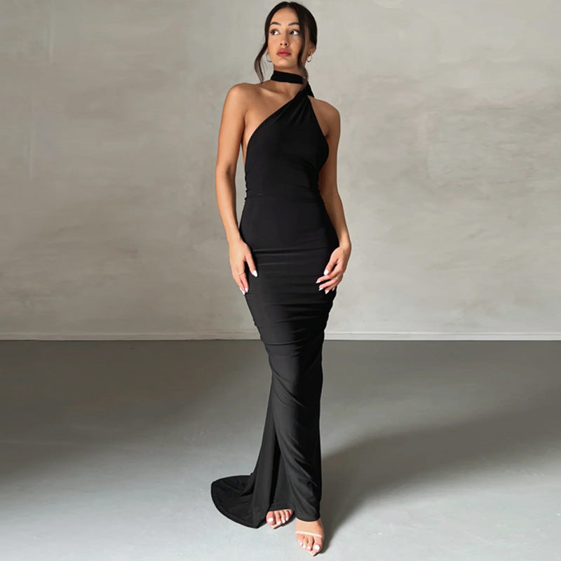 Klara - Sexy Backless Slim Fit Sleeveless Elegant Evening Dress