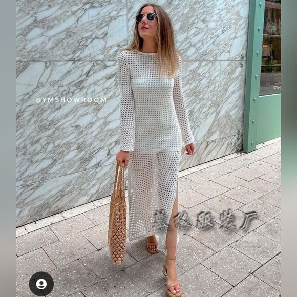 Rhea - High Bikini Cover-Up Long Skirt Dress