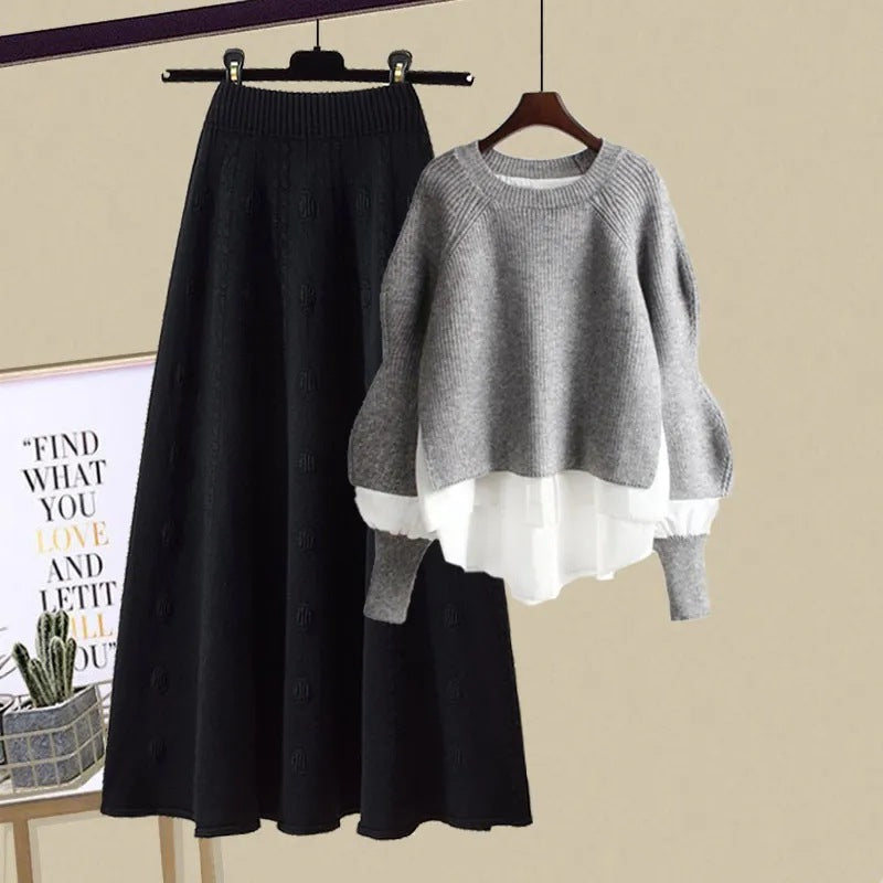 XENIA - Casual Sweatshirt and Skirt