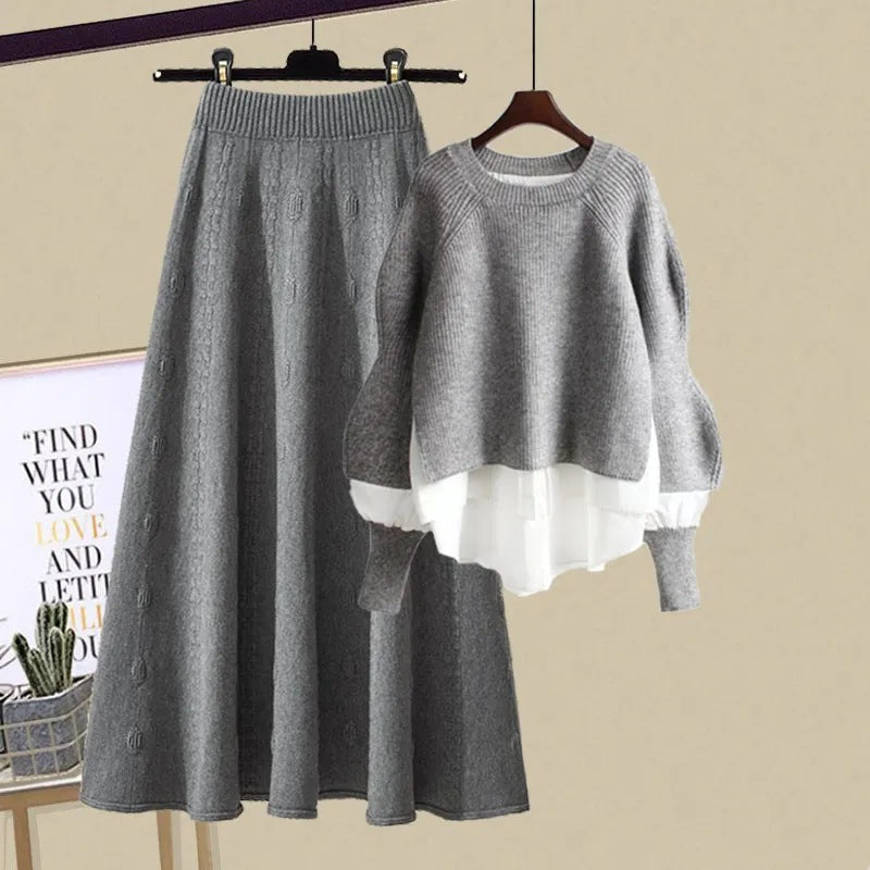 XENIA - Casual Sweatshirt and Skirt