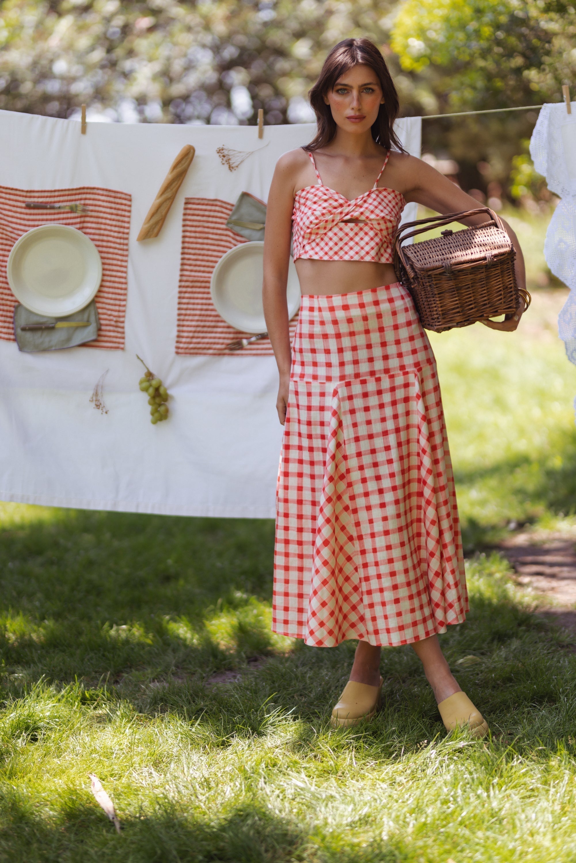 Freida - Red Checked Vichy