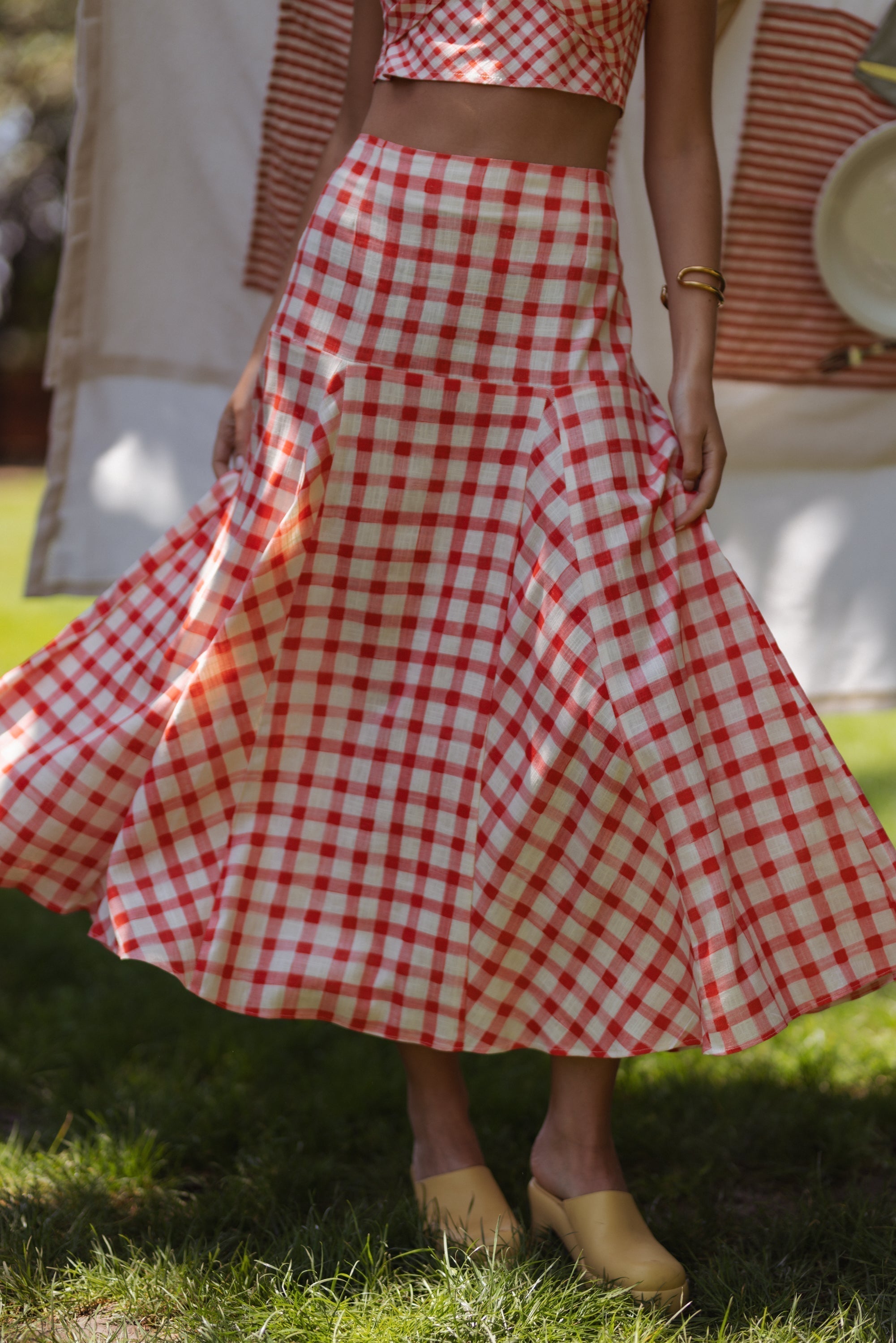 Freida - Red Checked Vichy