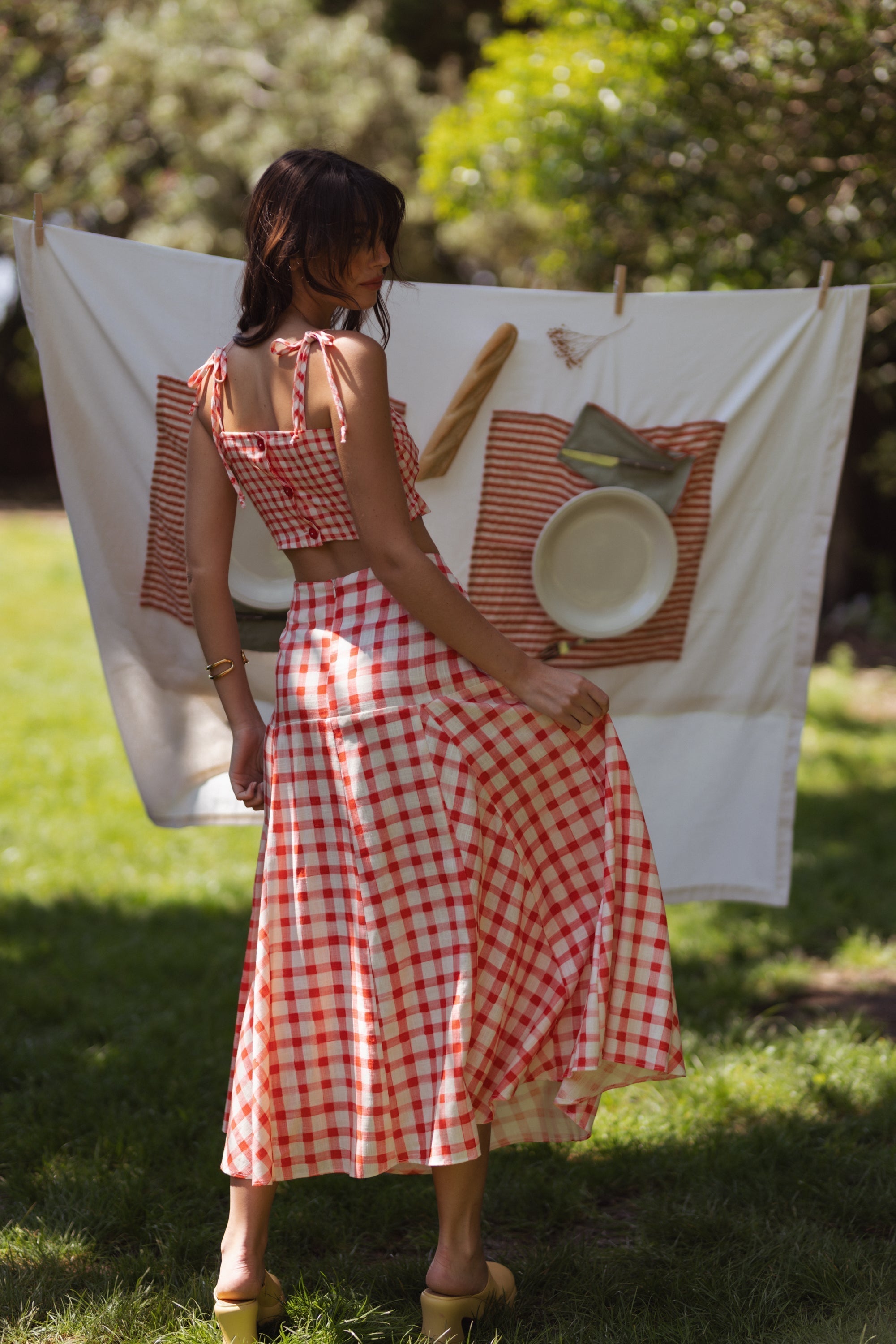 Freida - Red Checked Vichy