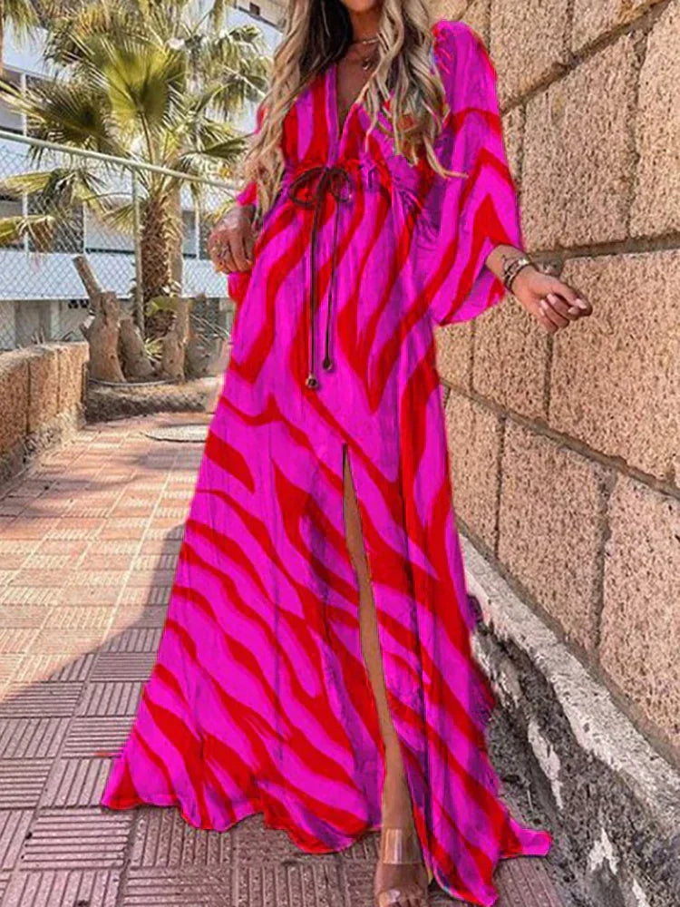 Kiana - Elegant Printed Maxi Dress