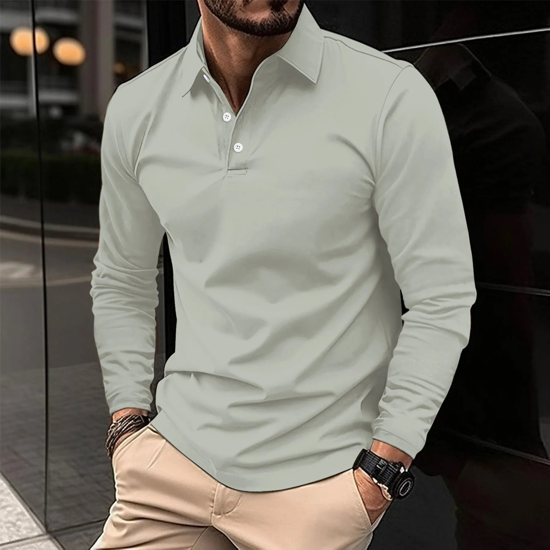 Ralph™ - Casual Long Sleeve Polo Shirt