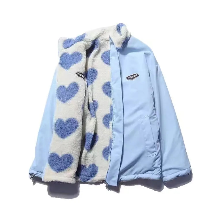 BacioDeluxe™️ | Reversible Heart Coat - Unique Collection