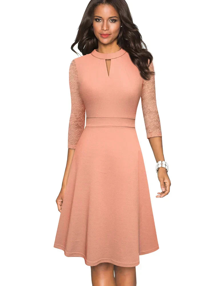 ELKE I ELEGANT LACE DRESS