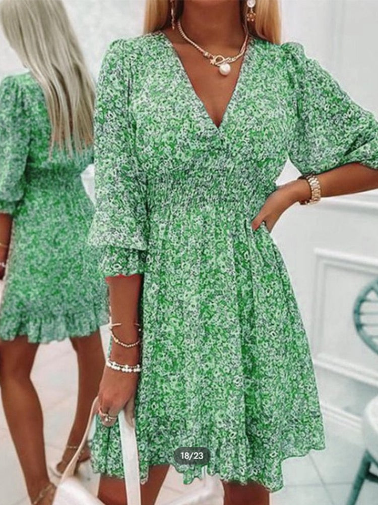 Ida - Sexy Summer Dress with V-Neck