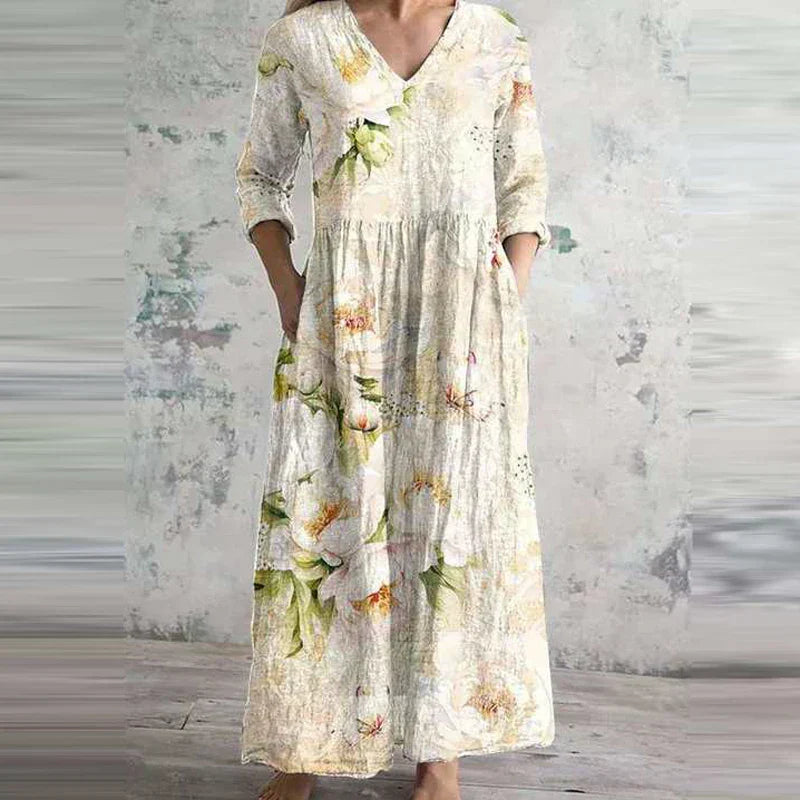 Aisling™ - Elegant Summer Dress Made from High-Quality Floral Fabric
