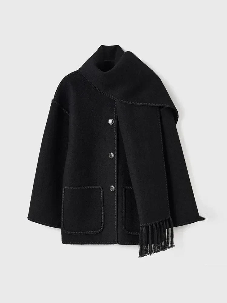 POZIE | Bohemian Coat with Scarf
