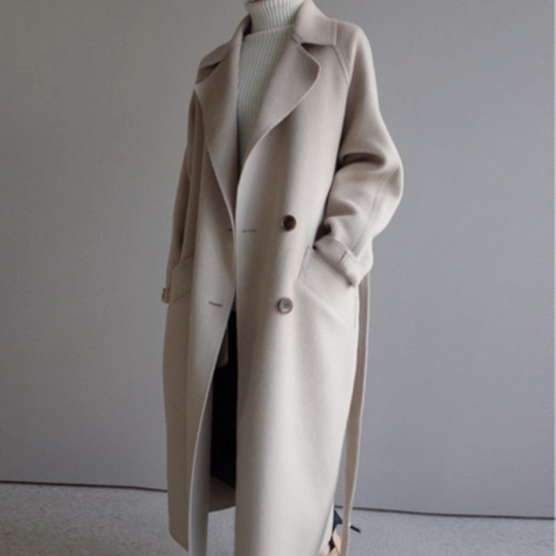 Michelle™ – Long Cashmere Coat for Women