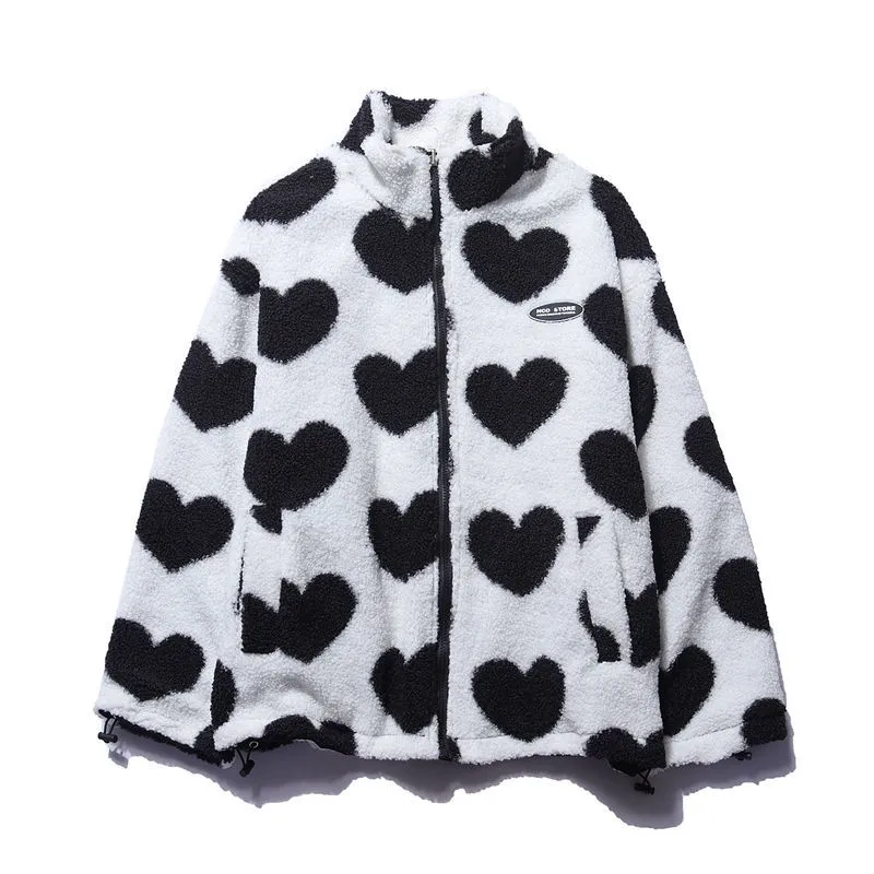 BacioDeluxe™️ | Reversible Heart Coat - Unique Collection