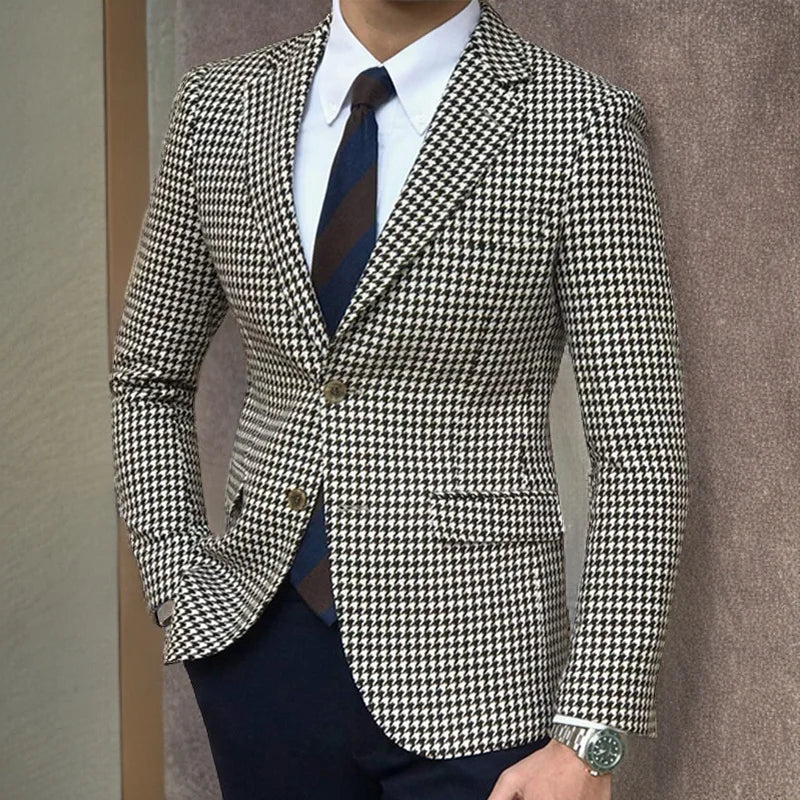 EIK CASUAL CHECKED BLAZER