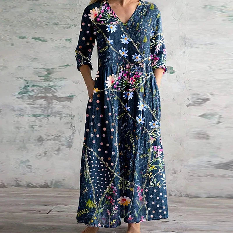 Aisling™ - Elegant Summer Dress Made from High-Quality Floral Fabric