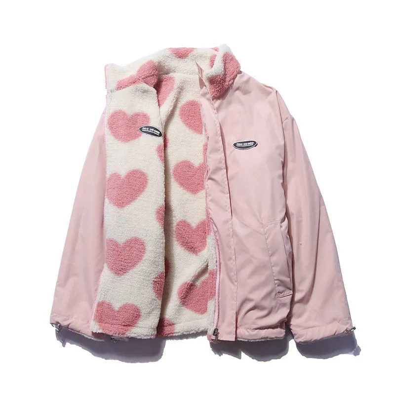 BacioDeluxe™️ | Reversible Heart Coat - Unique Collection