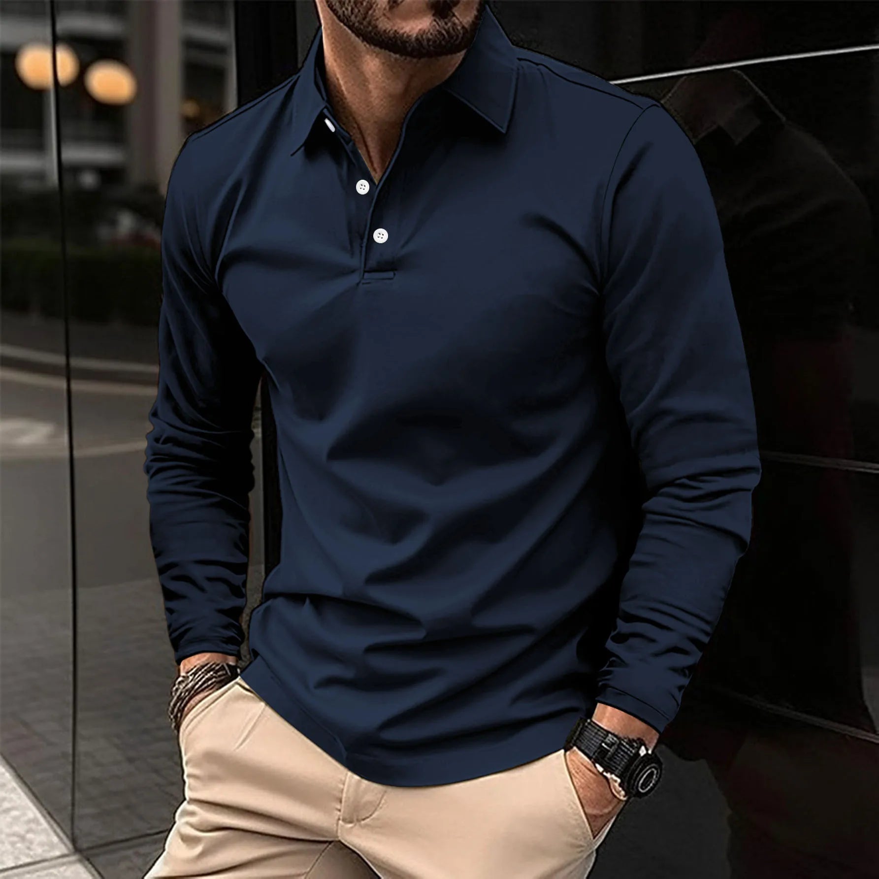 Ralph™ - Casual Long Sleeve Polo Shirt