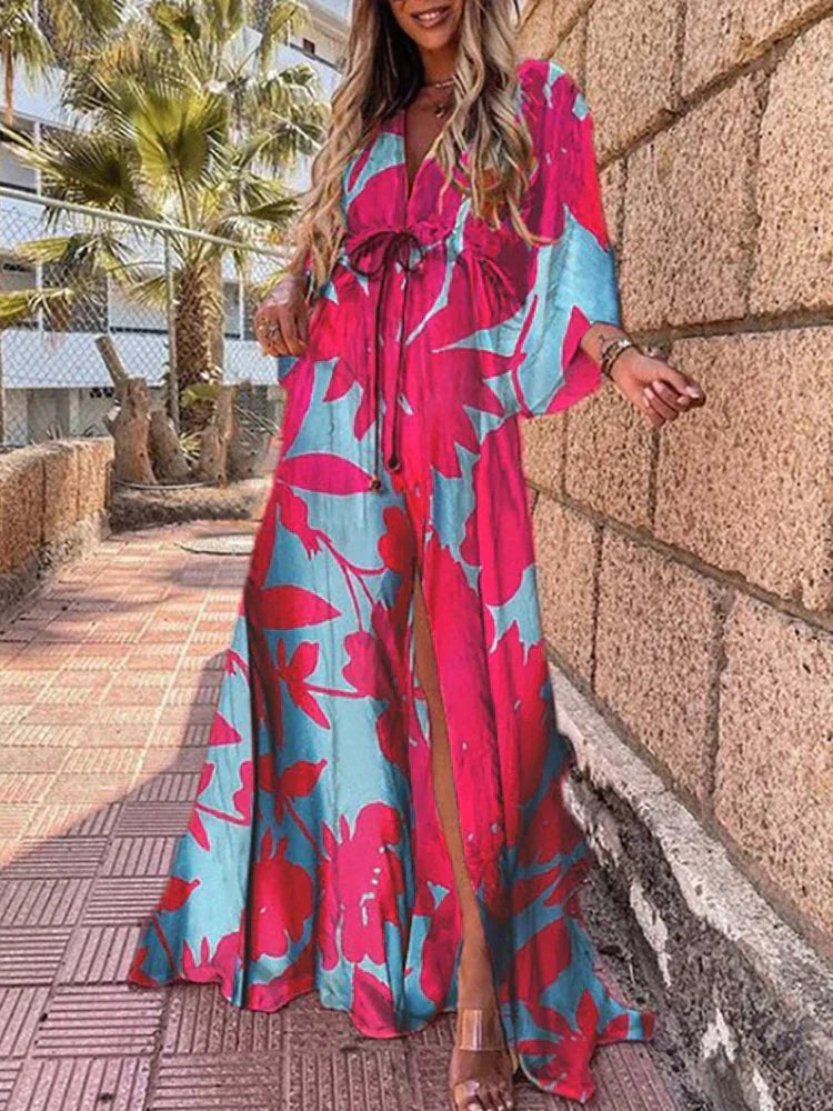 Kiana - Elegant Printed Maxi Dress