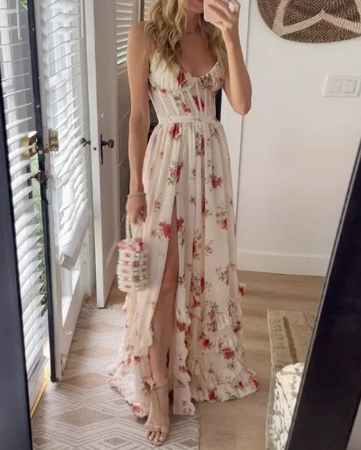Crizelda | Maxi Dress with Floral Pattern