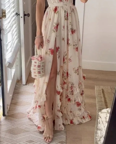 Crizelda | Maxi Dress with Floral Pattern