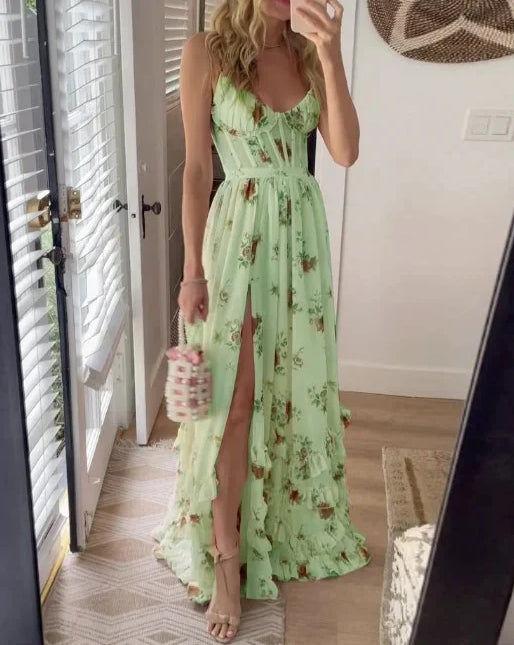 Crizelda | Maxi Dress with Floral Pattern