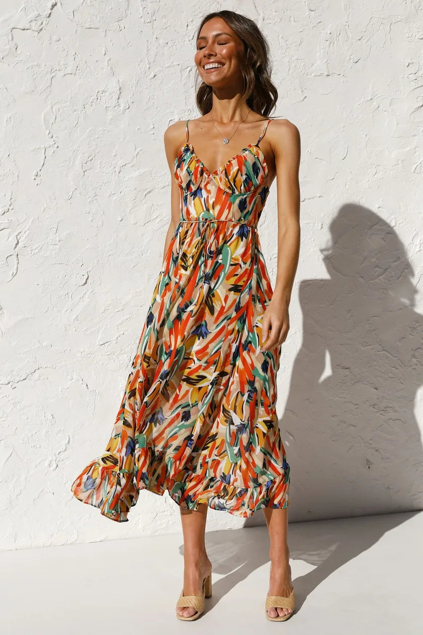 BIRKHILD IN MULTICOLOR SUMMER DRESS