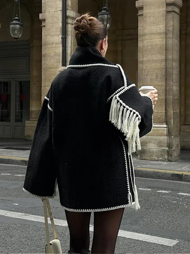 POZIE | Bohemian Coat with Scarf